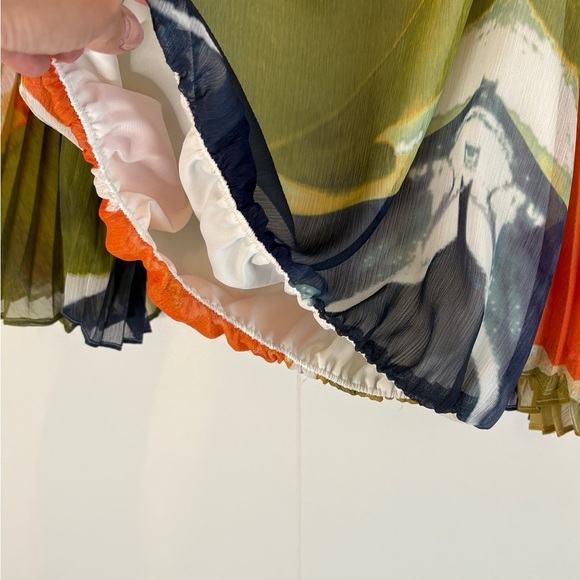 Alice & Olivia Multicolor Pleated Women's Top - Picture 6 of 7